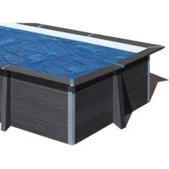 Bâche à Bulles Pour Piscine Composite Carrée 3,26 X 3,26 M - Gré - Bleu