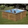 Piscine Bois Carra 3,05 X 3,05 X 1,19 M - Gré - Bois