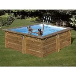 Piscine Bois Carra 3,05 X 3,05 X 1,19 M - Gré - Bois