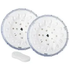 Gré Éclairage Piscine - 2 Projecteurs LED Avec Télécommande - Blanc De Gre