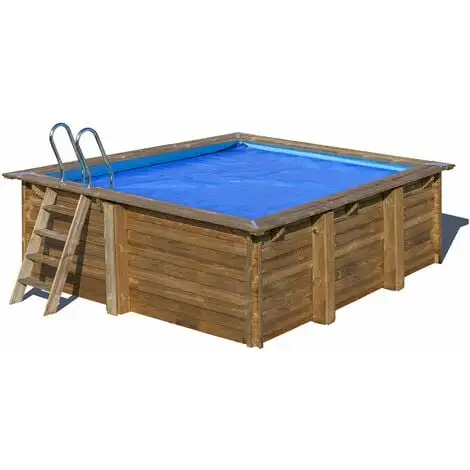 Bâche à Bulles Pour Piscine Bois Carrée Carra 3,05 X 3,05 M - Gré - Bleu 1 Bâche à Bulles Pour Piscine Bois Carrée Carra 3,05 X 3,05 M - Gré - Bleu