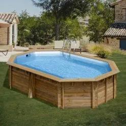 Gré Piscine Bois CANNELLE 2 5,35m X 3,35m X H: 1,17m