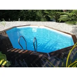 Gré Piscine Bois GRENADE 2 4,36m X 3,36m X H: 1,17m