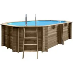 Gré Piscine Bois GRENADE 2 4,36m X 3,36m X H: 1,17m -Grès Soldes 50752824 4
