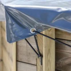 Gré Bâche Hiver Pour Piscine Bois Ovale ORANGE De Dimensions Extérieures 7,55 X 4,56m -Grès Soldes 50752841 3