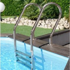 Gré Piscine Bois SAFRAN 2 6,20m X 3,95m X H: 1,36m -Grès Soldes 51074095 3