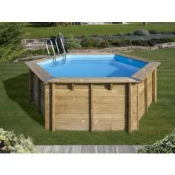 Piscine Bois Vanille Ø 4,00 X 1,19 M - Gré - Bois