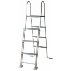 Gré Echelle De Sécurité Avec Plateforme Pour Piscines Hors-sol 120-132 Cm. Gre