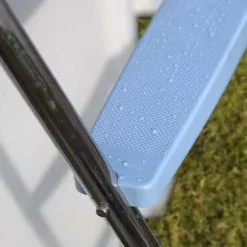 Gré Echelle Pour Piscine Hors-sol - H142 Cm - Grise Avec Plateforme -Grès Soldes 55284390 5