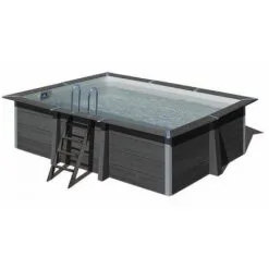Gré Liner Uni Gris Pour Piscine Composite 3,26m X 1,86 M - Gris -Grès Soldes 55284489 2
