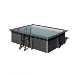 Gré Piscine Hors Sol Rectangle En Composite - 4,66m X 3,26m X H: 1,24m