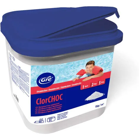 Gré Chlore Choc En Granulés 5 Kgs. Gre 1 Gré Chlore Choc En Granulés 5 Kgs. Gre